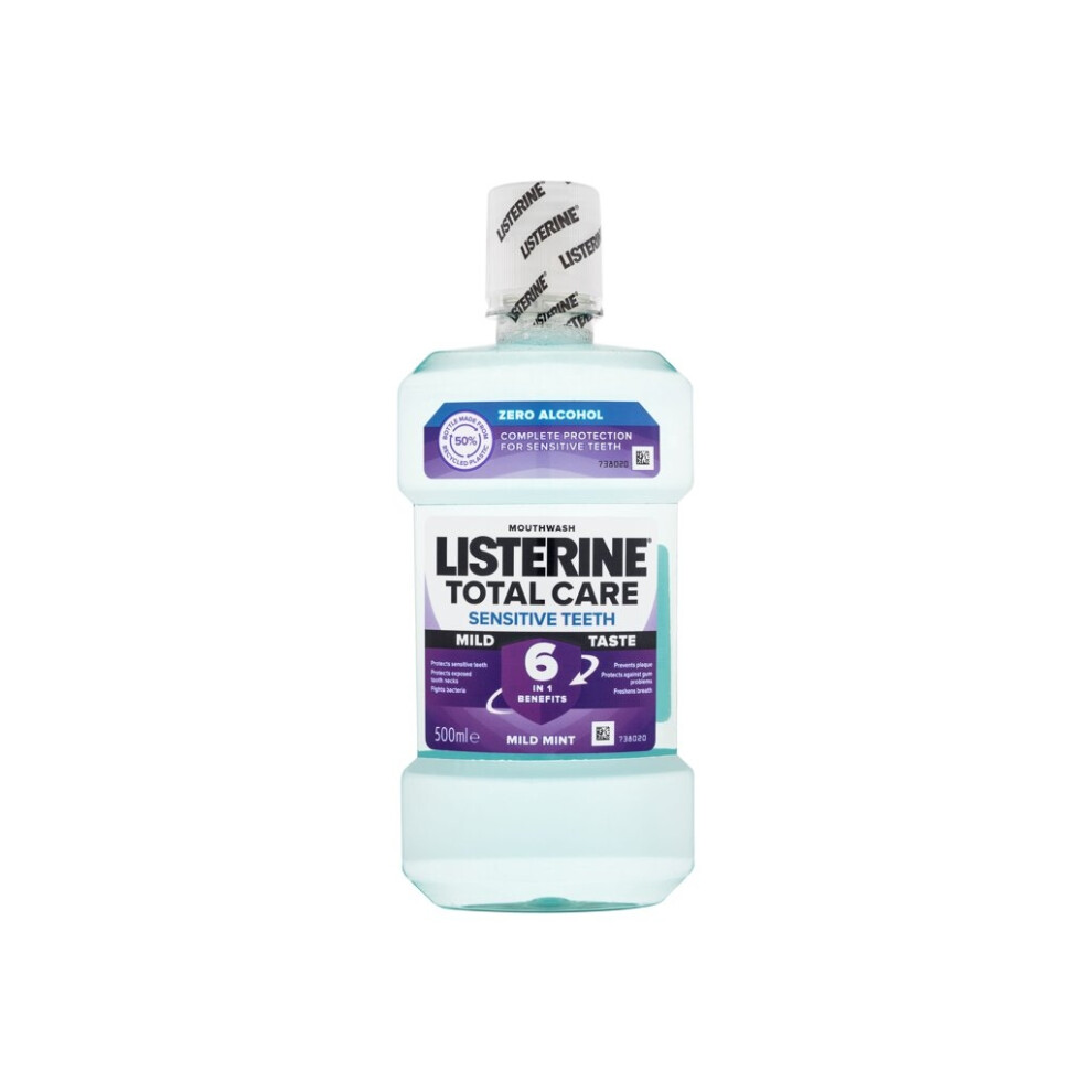 Listerine - Total Care Sensitive Teeth Mild Taste Mouthwash 6 in 1 - Unisex, 500 ml