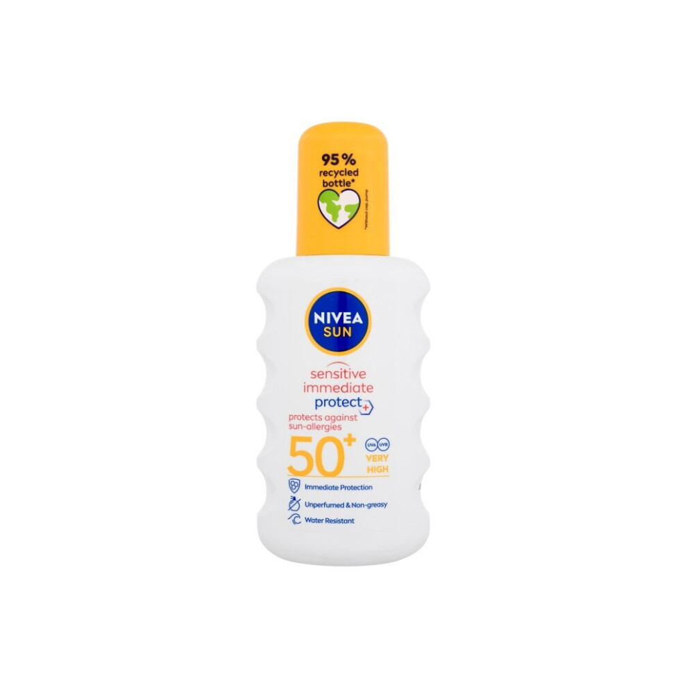 Nivea - Sun Sensitive Immediate Protect+ Sun-Allergy SPF50+ - Unisex, 200 ml