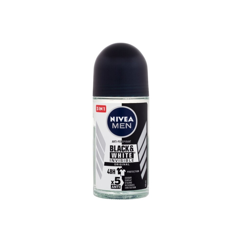 Nivea - Men Invisible For Black & White Original Deo Roll-On - For Men, 50 ml