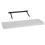 (White) 80cm Floating Shelf With Bracke, Hanging Wall Shelves 1