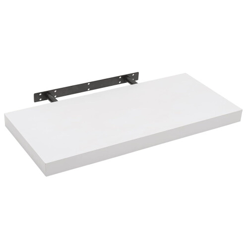 (White) 80cm Floating Shelf With Bracke, Hanging Wall Shelves 2