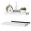 (White) 80cm Floating Shelf With Bracke, Hanging Wall Shelves 4