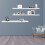 (White) 80cm Floating Shelf With Bracke, Hanging Wall Shelves 6