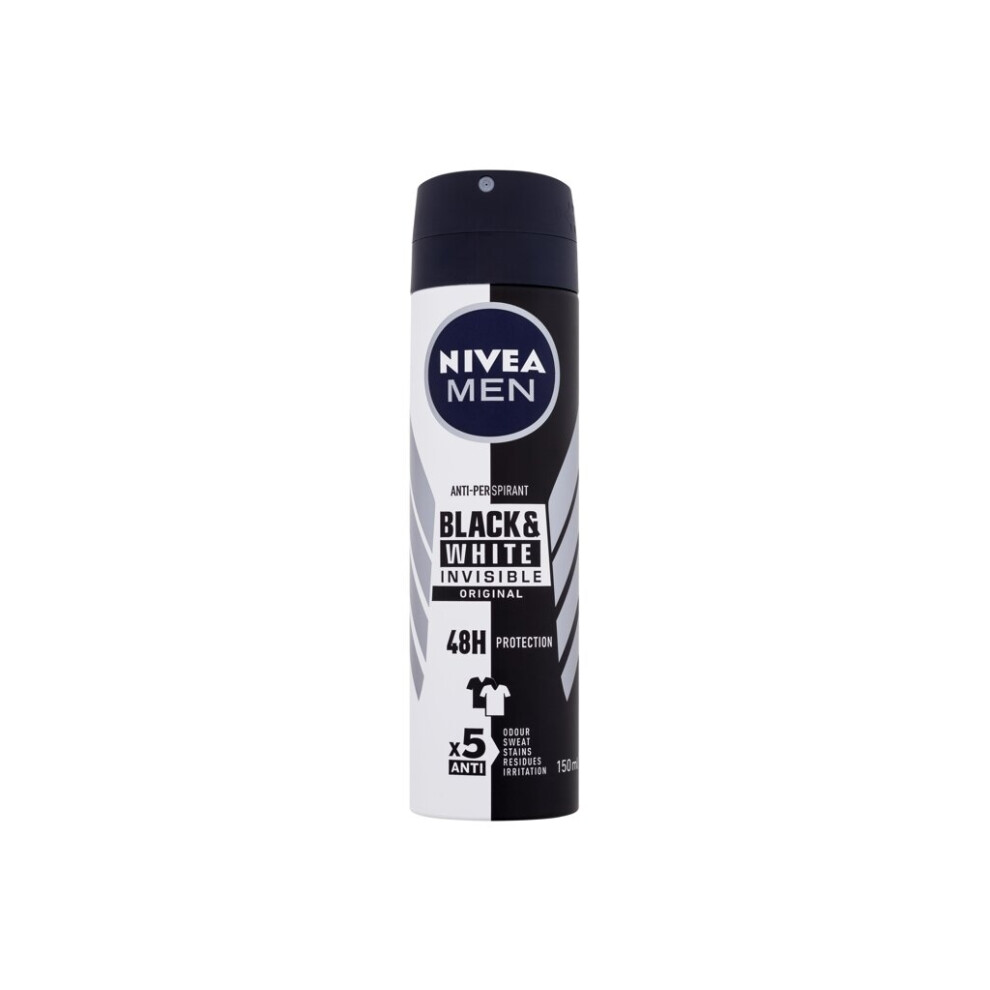 Nivea - Men Invisible For Black & White Original Deospray - For Men, 150 ml