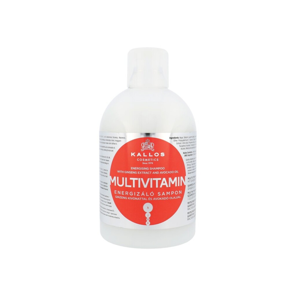 Kallos KJMN Multivitamin Shampoo 1L Energising Ginseng & Avocado Care for Hair - Image 3