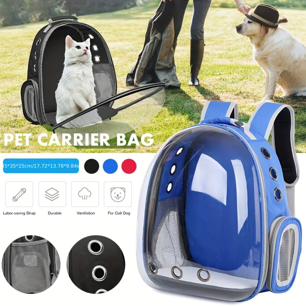 Yetp Star (Blue) Breathable Astronaut Window Cat/Dog Carrier Transparent Backpack Pet Travel Bag