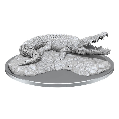 WizKids Deep Cuts : Crocodile Géant | Figurines Non Peintes