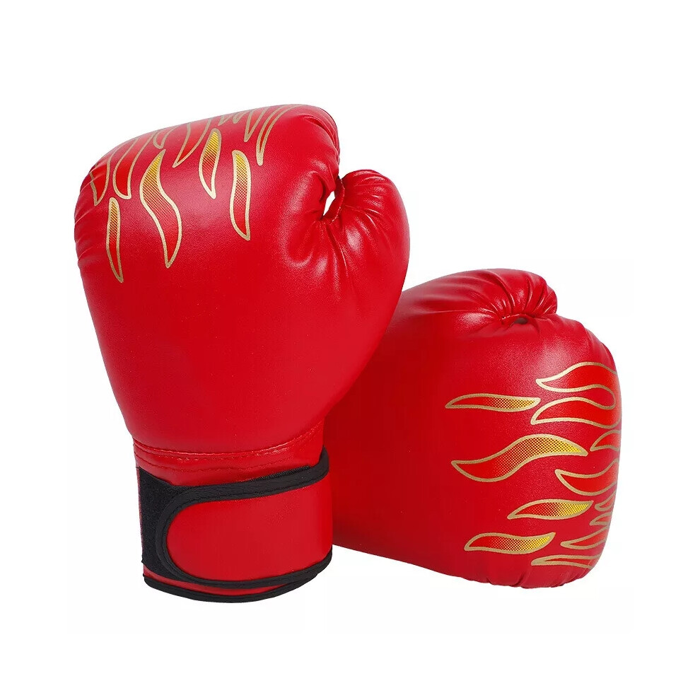 (Red) Kids Children Boxing Sparring Training Gloves MMA Kick Boxing Punching Gloves