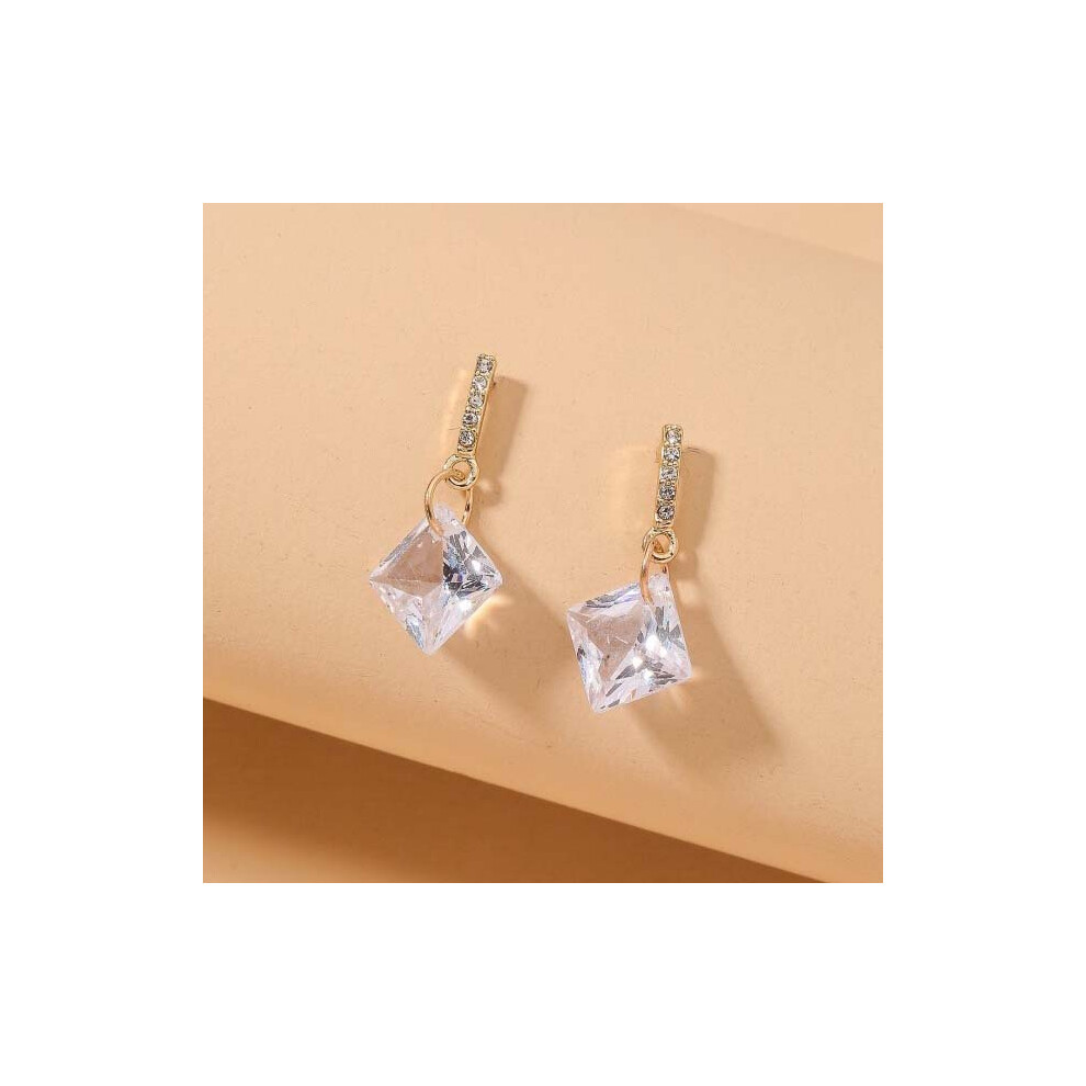 (82# silver needle-gold) Silver Needle French Baroque Pearl Flower Tassel Earrings Fashionable Versatile Earrings Temperament Light Luxury High-end Ea