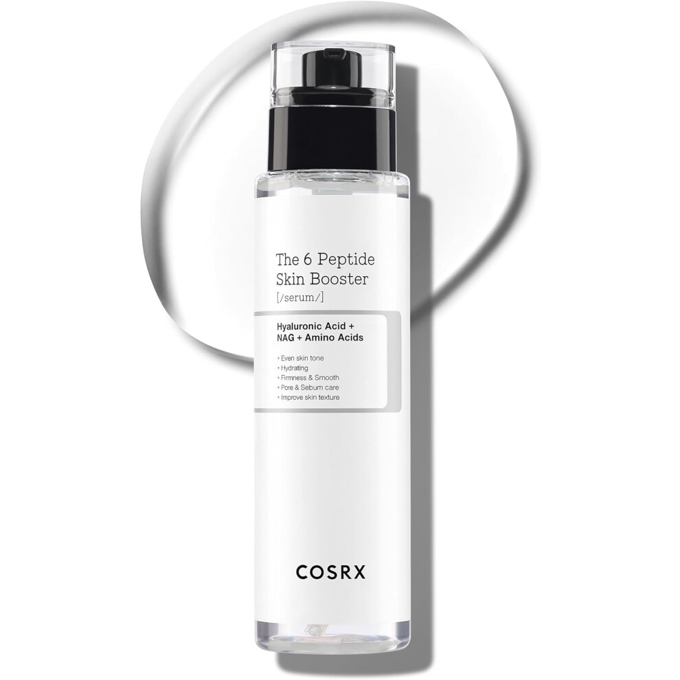 COSRX 6X Peptide Collagen Booster Toner Serum 150mL/5.07 Fl.Oz, Skin Renewal Boosting Facial Essence Niacinamide & Hyaluronic Acid for All Skin Types