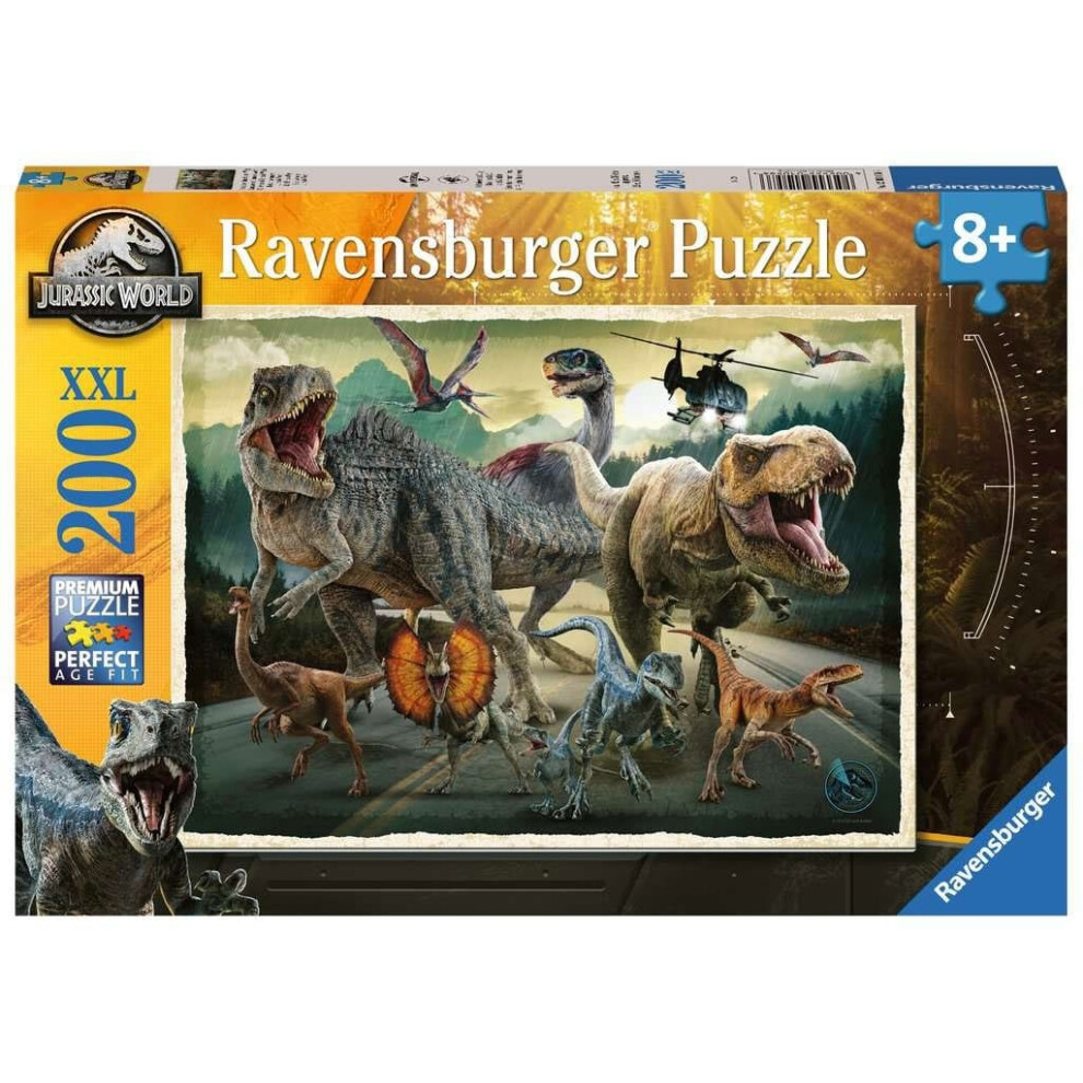 Ravensburger Jurassic World Children's Jigsaw Puzzle Xxl Life Finds A Way (200 Pieces)