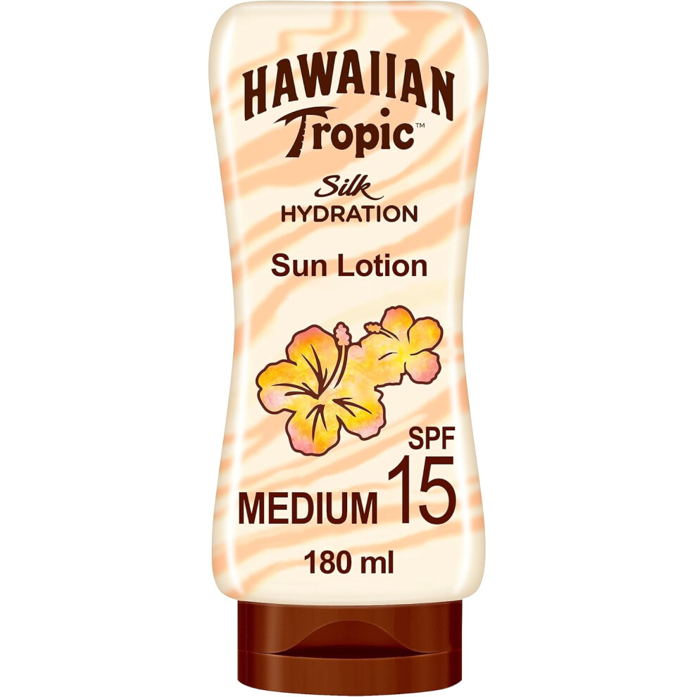 HAWAIIAN TROPIC - Silk Hydration | Protective Sun Lotion SPF 15 | 180 ml