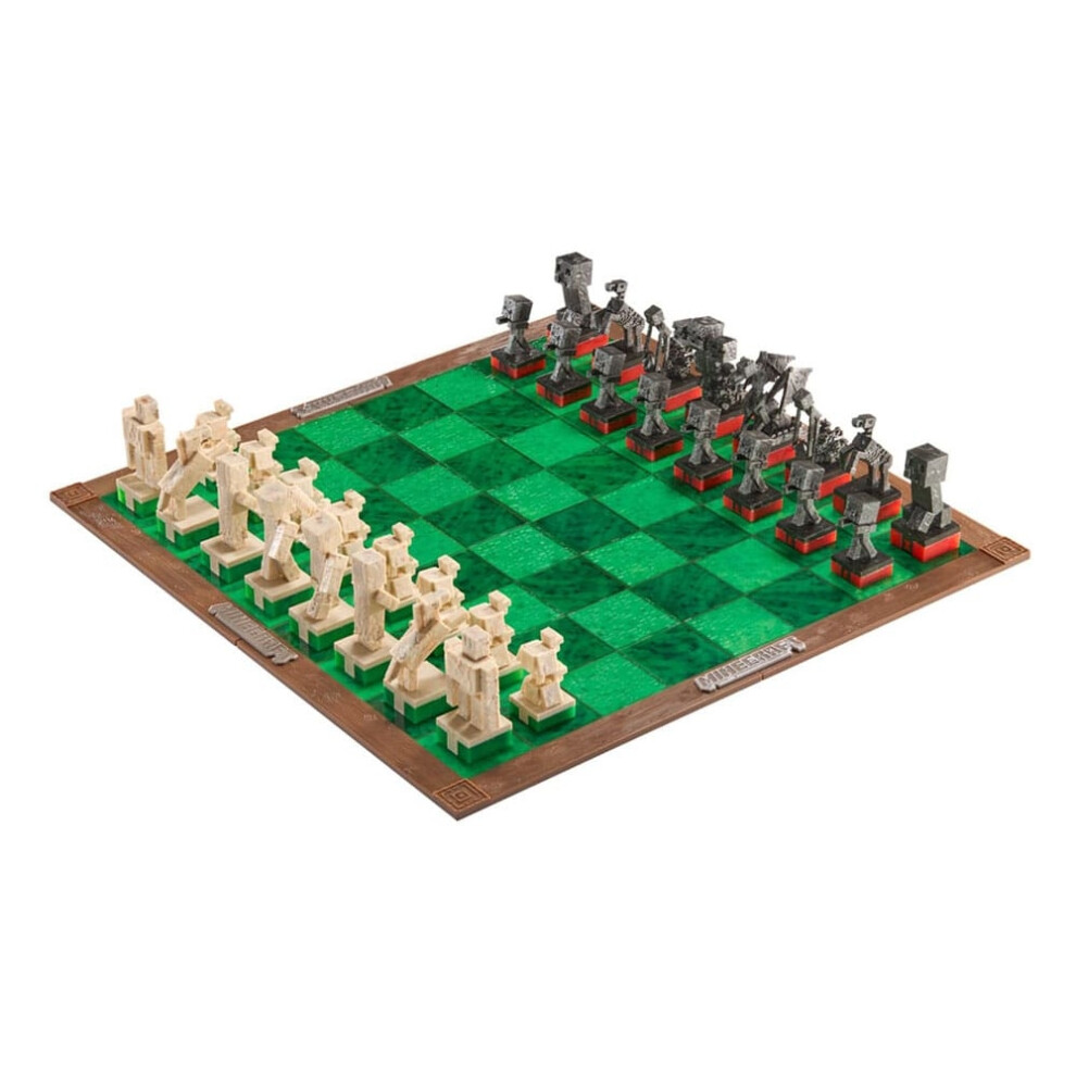 Minecraft Chess Set Overworld Heroes vs. Hostile Mobs-image-OPC-PDYQP5F-NEW