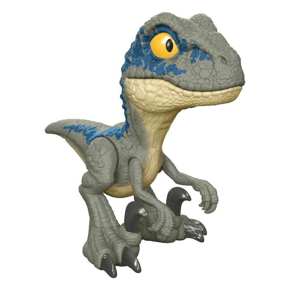 Jurassic World Action Figure Mega Roar Velociraptor Blue