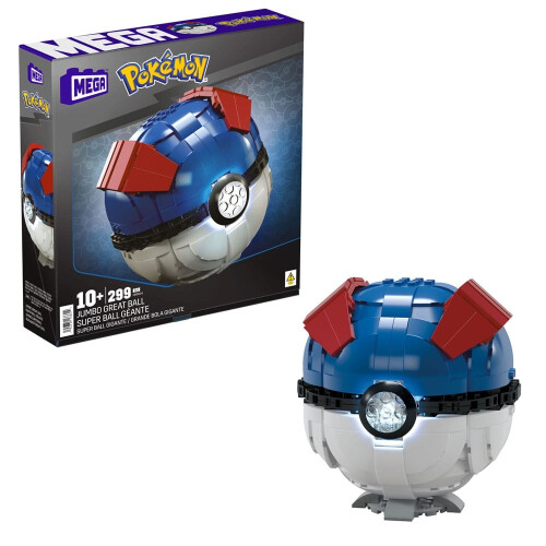 WWE Pokémon Mega Construx Construction Set Jumbo Great Ball 13 cm 1