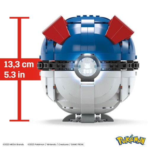 WWE Pokémon Mega Construx Construction Set Jumbo Great Ball 13 cm 2