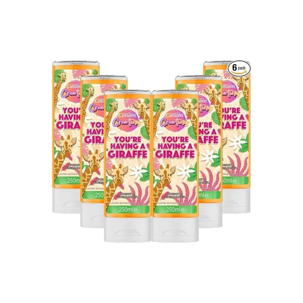 6 Pack Cussons Creations Shower Gel You're Having A Giraffe 250 ml