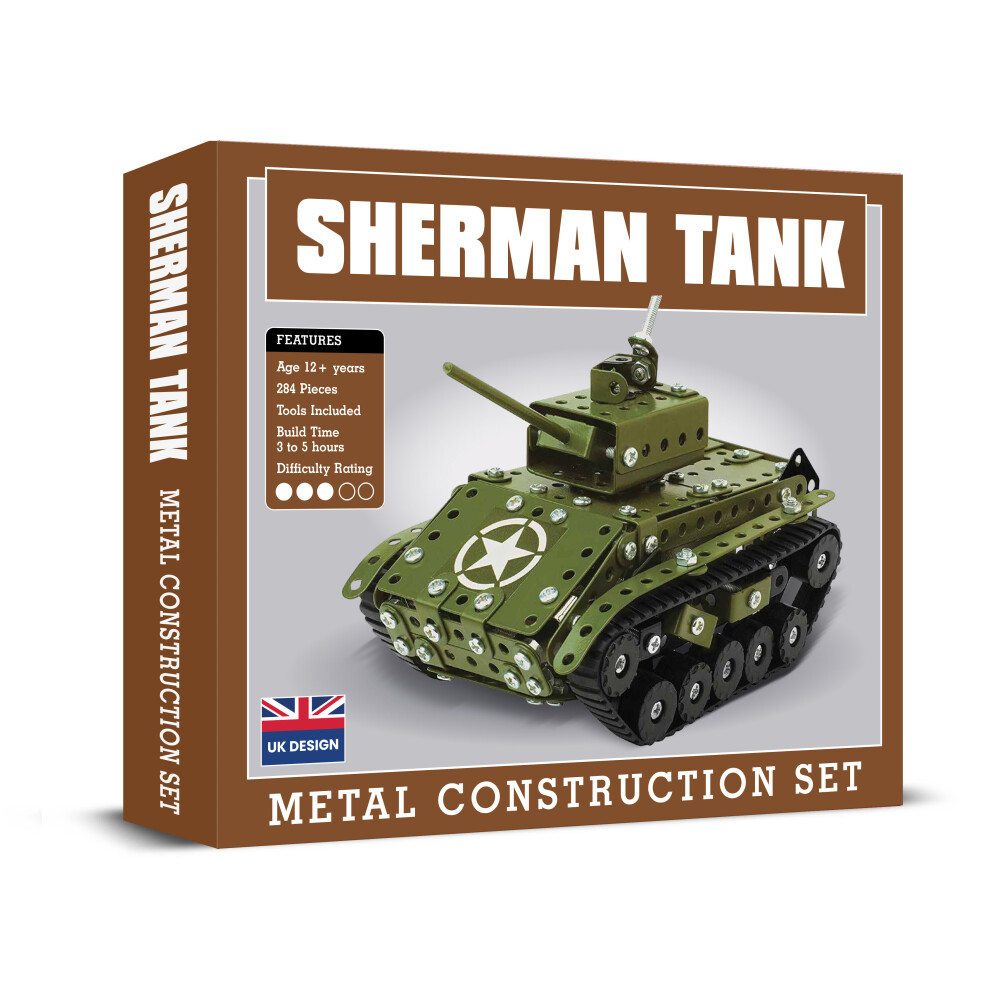 Coach House Outfitters Sherman Tank Metal Construction Set