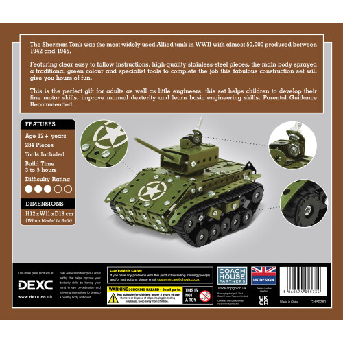 Sherman Tank Metal Construction Set 2