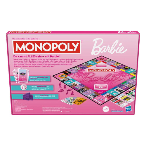 Hasbro Monopoly Barbie Editie Bordspel 1