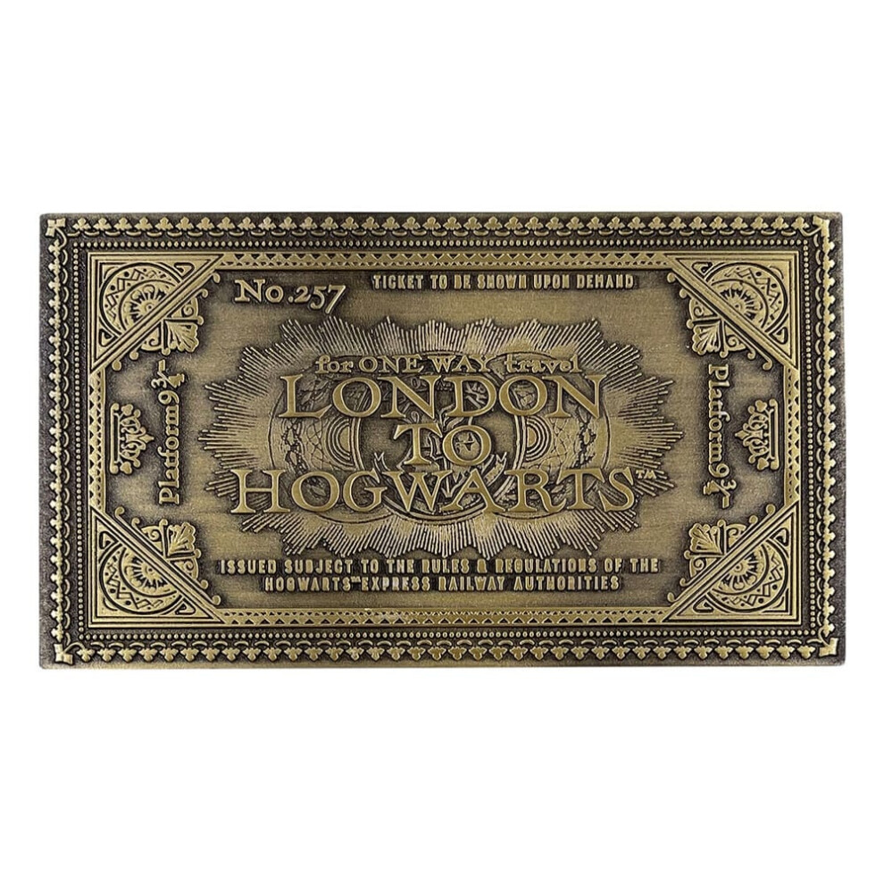 Fanattik Harry Potter Replica Hogwarts Train Ticket Limited Edition