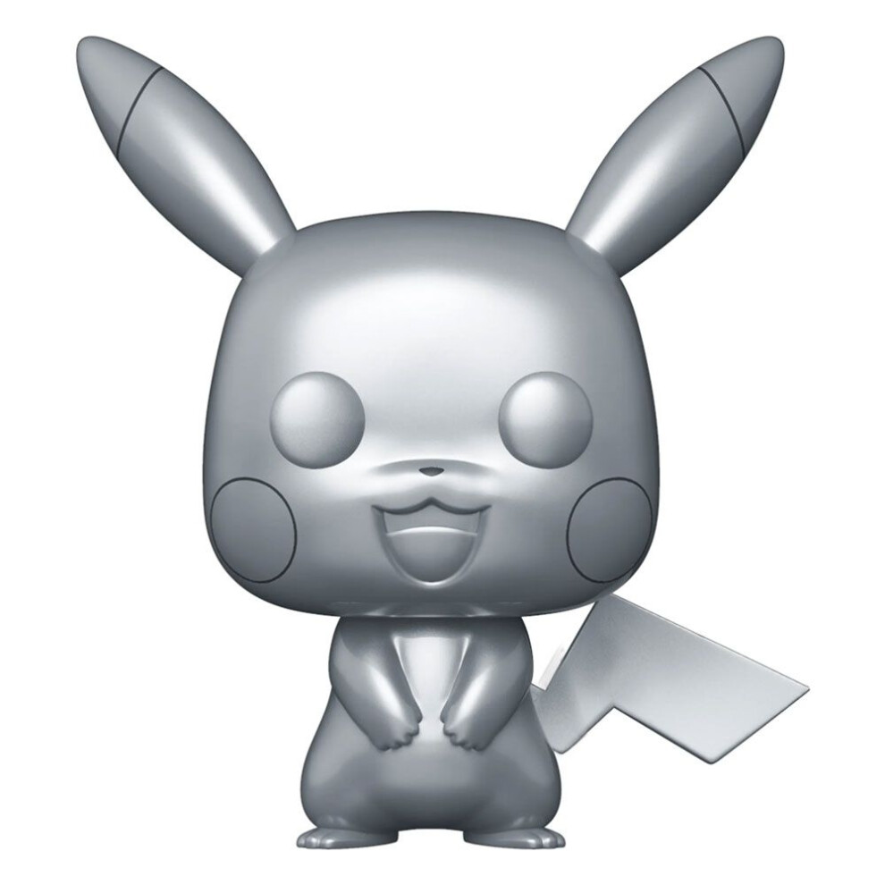 PokÃ©mon POP! Games Vinyl Figure Pikachu Silver Edition 9 cm