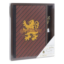 Papeterie - HARRY POTTER - Gryffindor - Notizblock + Stift - 2 Teile - Rot