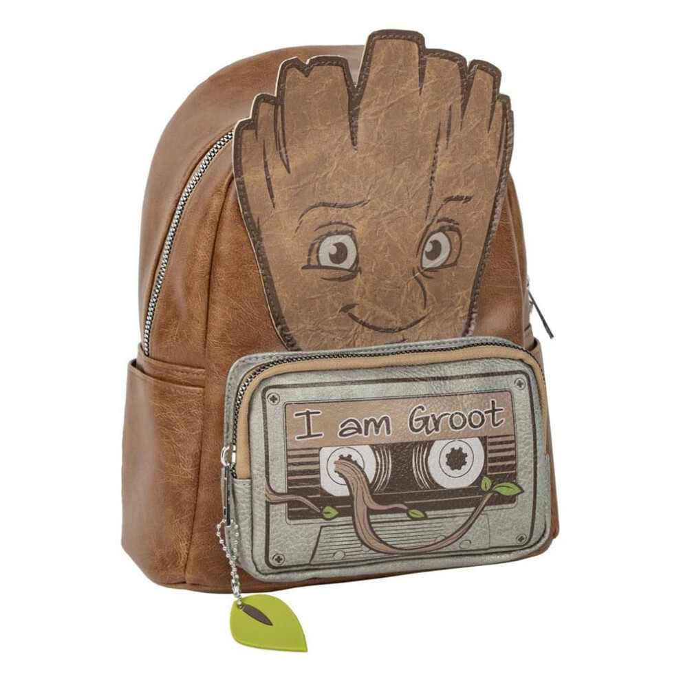 New Cerdá Unisex Guardians Of The Galaxy Groot Leather Backpack - Officially Licensed, 22X25x11 Cm