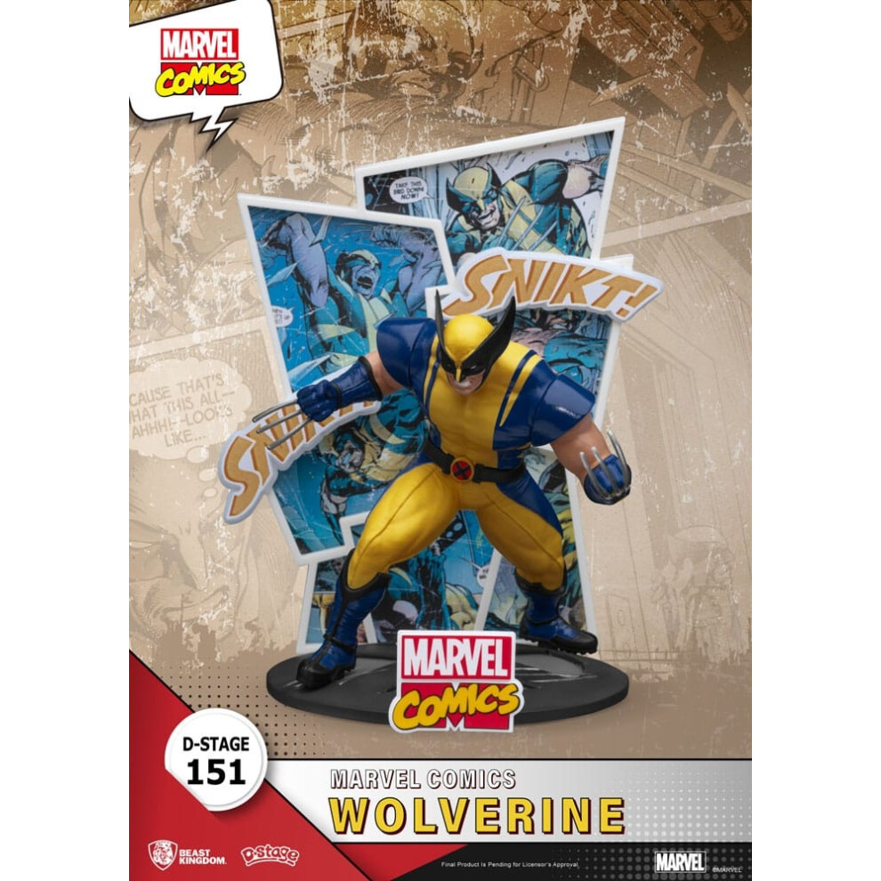 Beast Kingdom Toys Marvel D-Stage Pvc Diorama Wolverine 16 Cm 16Cm