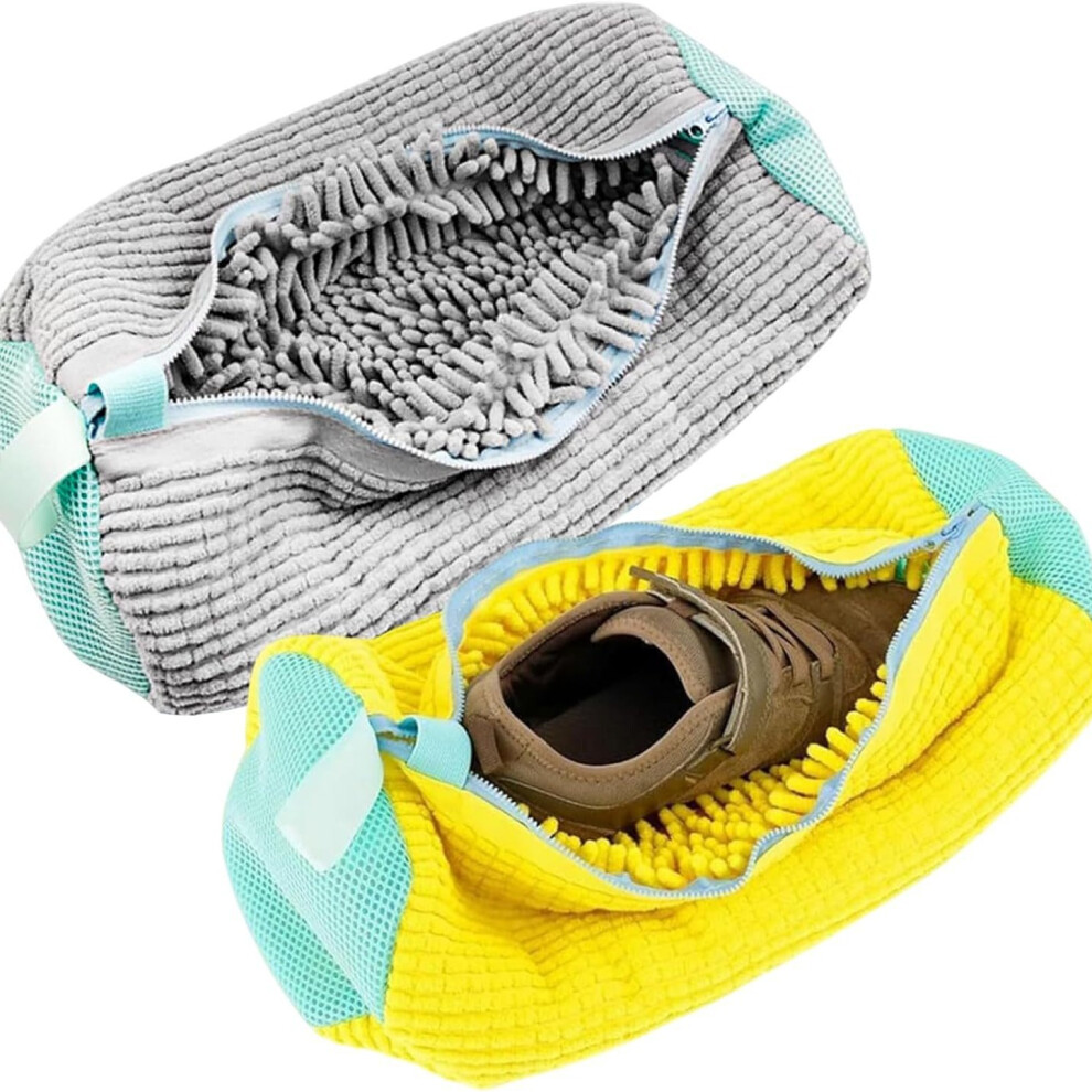 Shoe Washing Bag for Washing Machine Laundry Shoe Bag For Washer And Dryer Reusable Shoe Washing Bag for All Shoe Types And Sizes Gray 2pcs on OnBuy