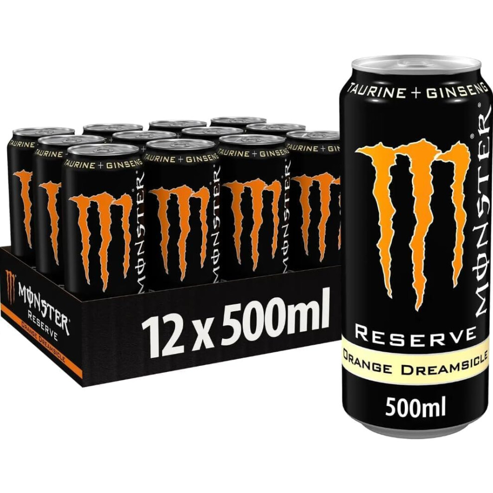 (Pack Of 24) Monster Energy Drink Orange Dreamsicle 500ml