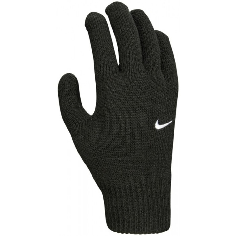(S-M, Black) Nike Childrens/Kids 2.0 Knitted Swoosh Gloves
