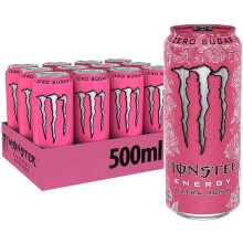 ( Pack Of 6) Monster Energy Ultra Rosa Energy Drink 500ml