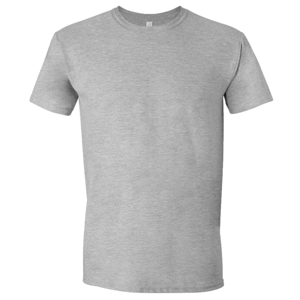 (5XL, Sport Grey (RS)) Gildan Mens Short Sleeve Soft-Style T-Shirt