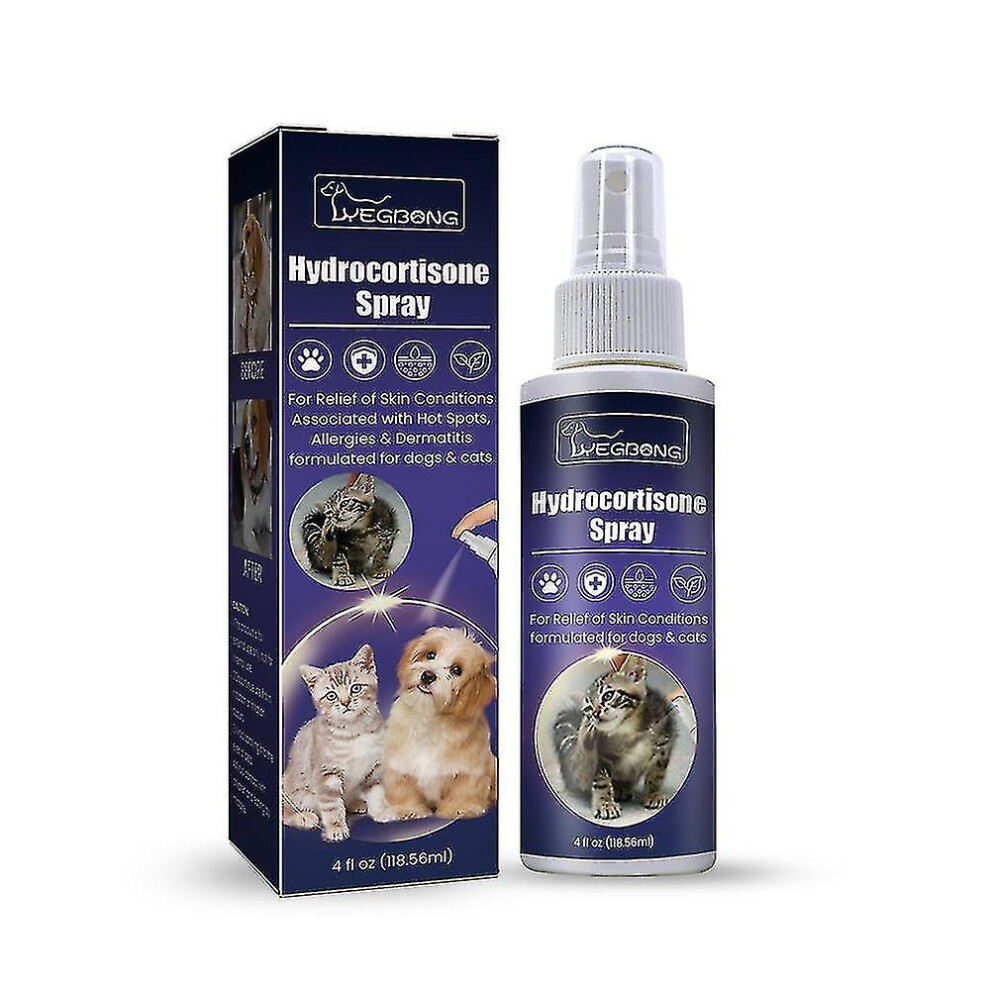 Hydrocortisone spray pet dog and cat anti-itch spray