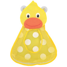 (Duck) Baby Shower Toy Cute Duck Frog Net Toy Storage Bag Strong Suction Cup Baby Shower Game Bag Bathroom Organizer Water Toy