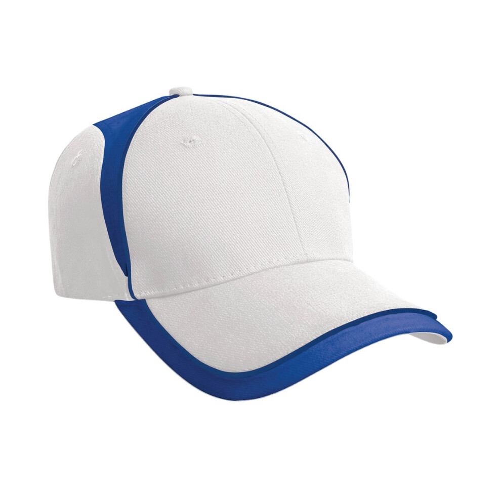 (One Size, White/Royal Blue) Result Headwear National Baseball Cap