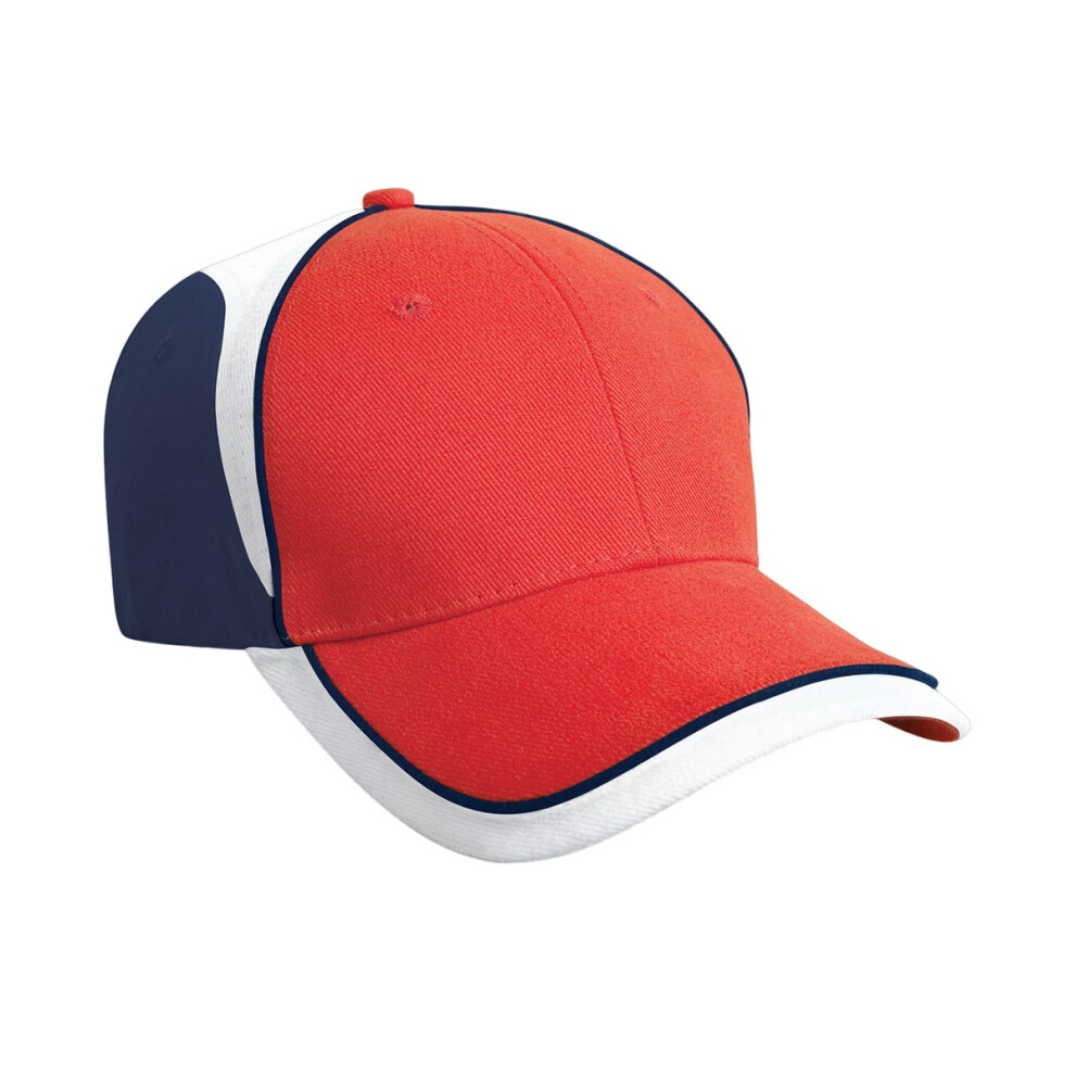 (One Size, Red/Navy) Result Headwear National Baseball Cap