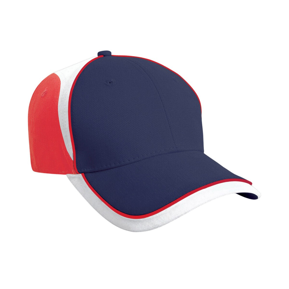 (One Size, Navy/Red) Result Headwear National Baseball Cap