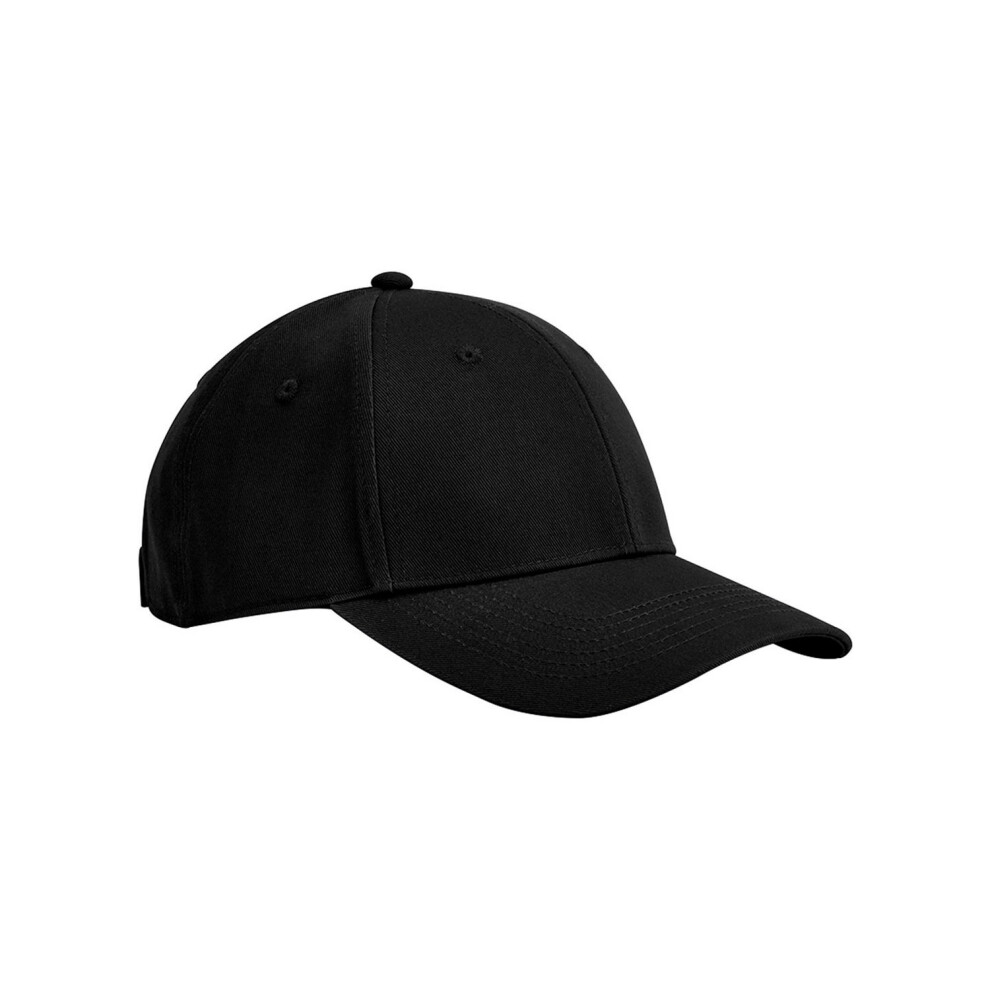 (One Size, Black) Beechfield Childrens/Kids Classic 6 Panel Organic Cotton Cap-image-OPC-PDYRTN5-NEW