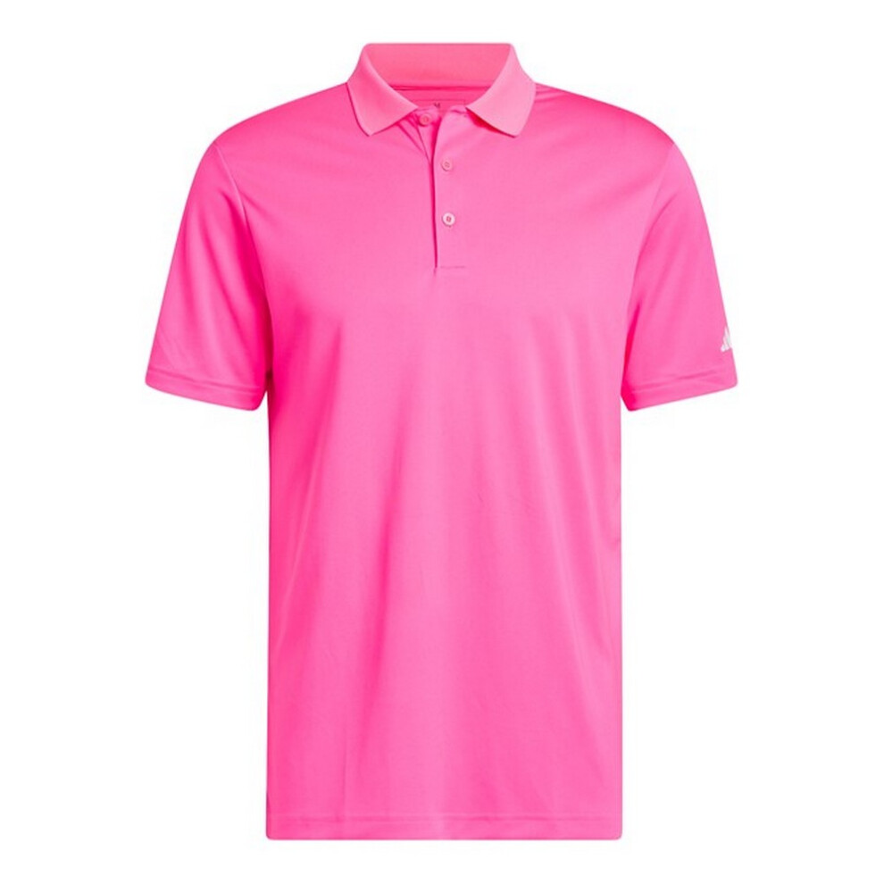 (XL, Solar Pink) Adidas Clothing Mens Performance Polo Shirt