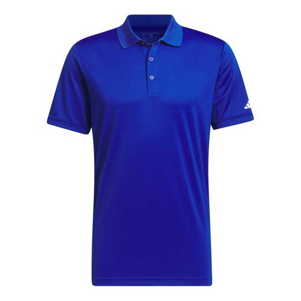 (L, Collegiate Blue) Adidas Clothing Mens Performance Polo Shirt