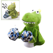 (Dinosaur) Toy Plush Boxing Interactive Hand Puppet Fashion Cute Can Sound Prank Doll