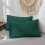 Imperial Rooms (Emerald , Pillow Cases Only(50 x 75 cm)) Fitted Sheet Bed Sheets Extra Deep 25CM Single Double King Sizes 1