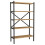 URBN Living (Pine) 5-Shelf Wood Bookcase Unit With Metal Frame 3