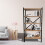 URBN Living (Pine) 5-Shelf Wood Bookcase Unit With Metal Frame 1