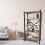 URBN Living (Pine) 5-Shelf Wood Bookcase Unit With Metal Frame 4