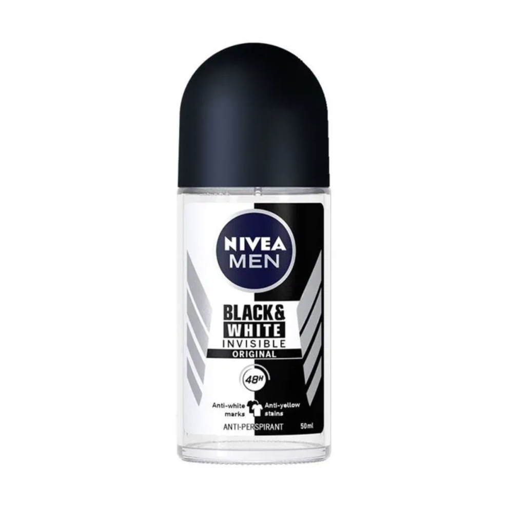 NIVEA Men Black & White Original Anti-Perspirant Deodorant RollOn 50ml