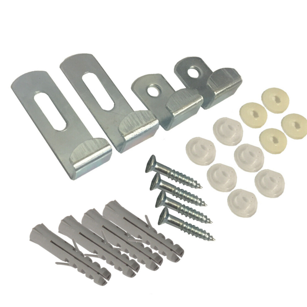 (24 Sets) Mirror Clips, And Fixings Set Of 4 Fort Fastenersâ® 5057670038296