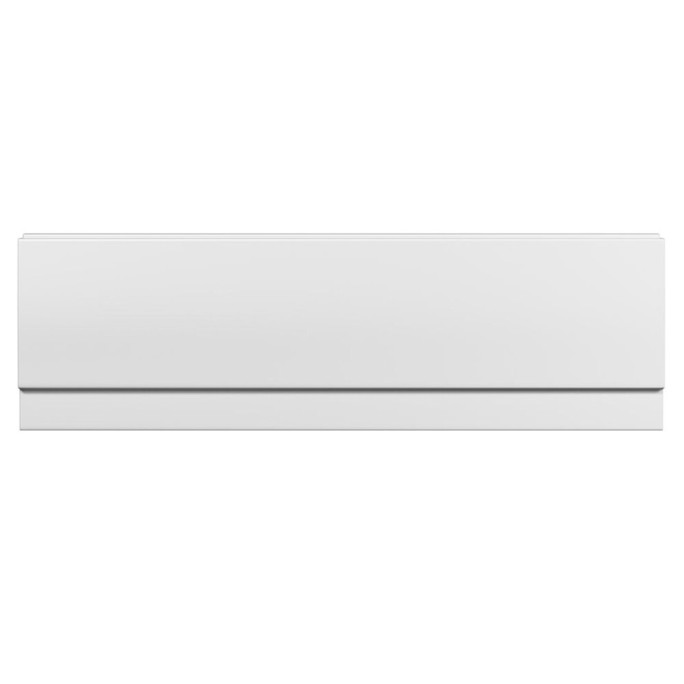 Zelora Bathroom Modern White Acrylic Standard Front Bath Panel - 1700mm X 510mm